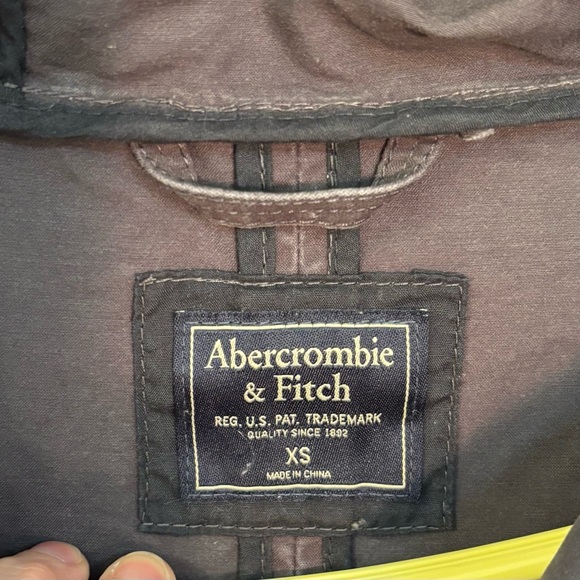 Abercrombie & Fitch Womens Utility Jacket Hooded, Sz XS, Charcoal Gray, Full Zip - Picture 5 of 16